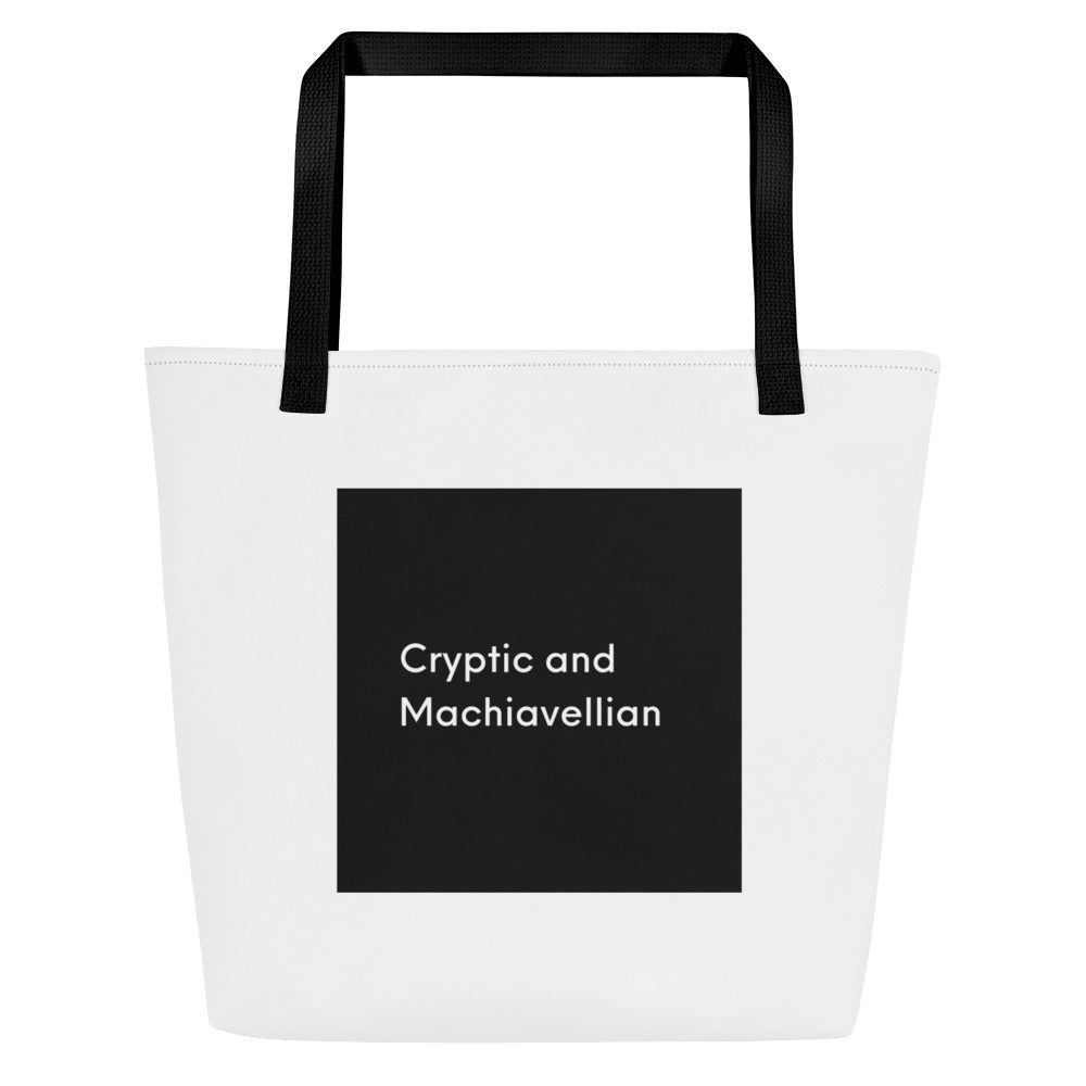 Cryptic and Machiavellian Large Tote