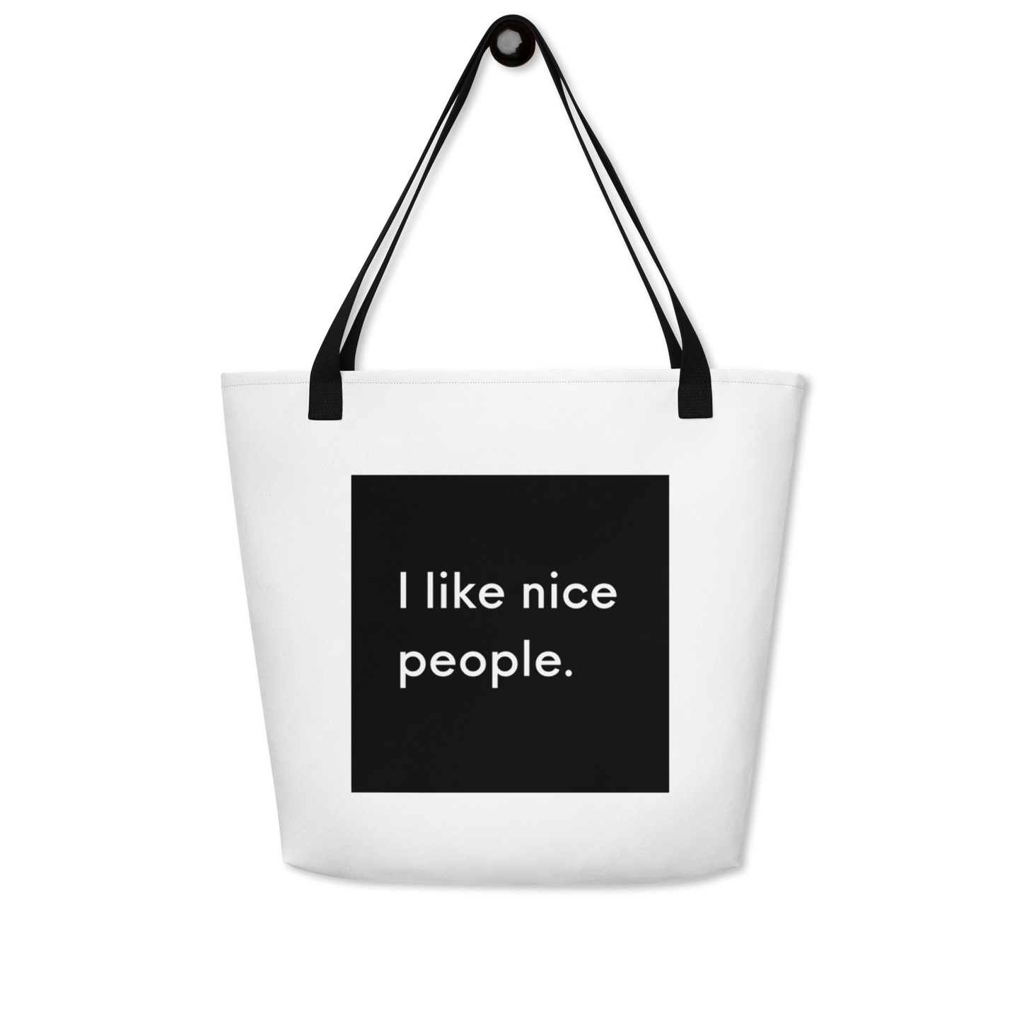 I like Nice People Large Tote