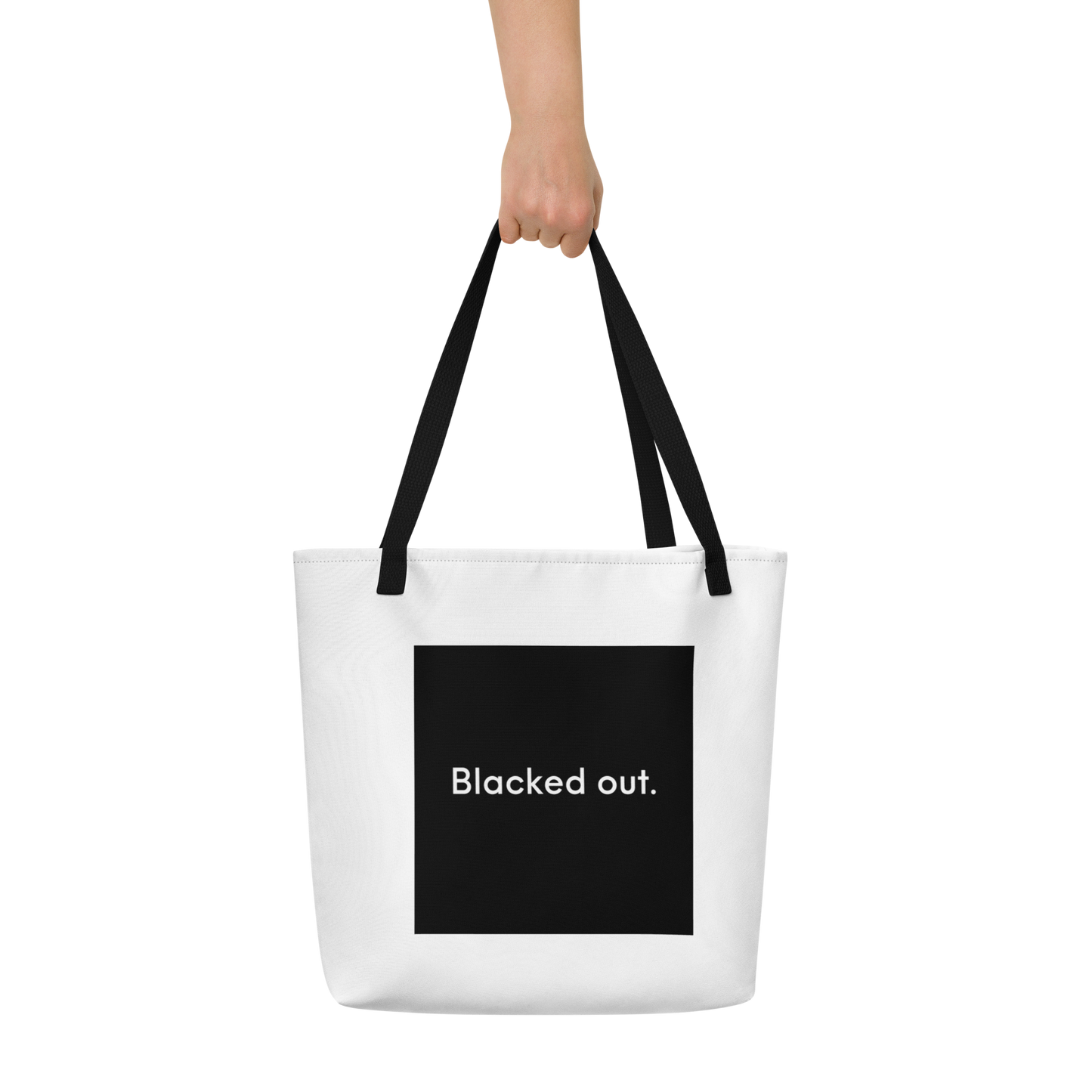 Blacked Out Large Tote