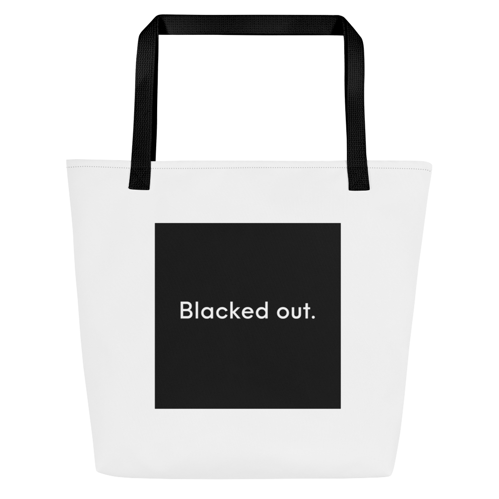 Blacked Out Large Tote