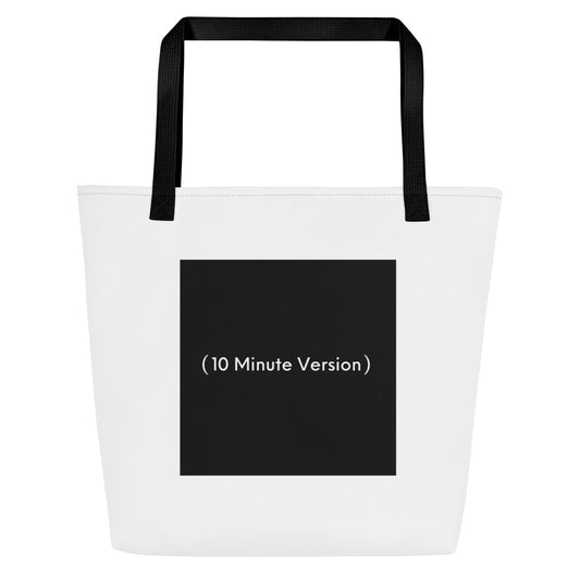 10 Minute Version Large Tote